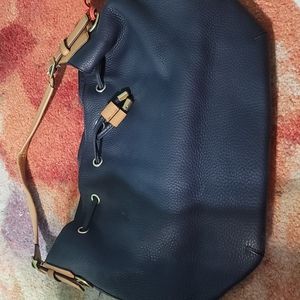 Coach Pebbled Leather Hobo Handbag